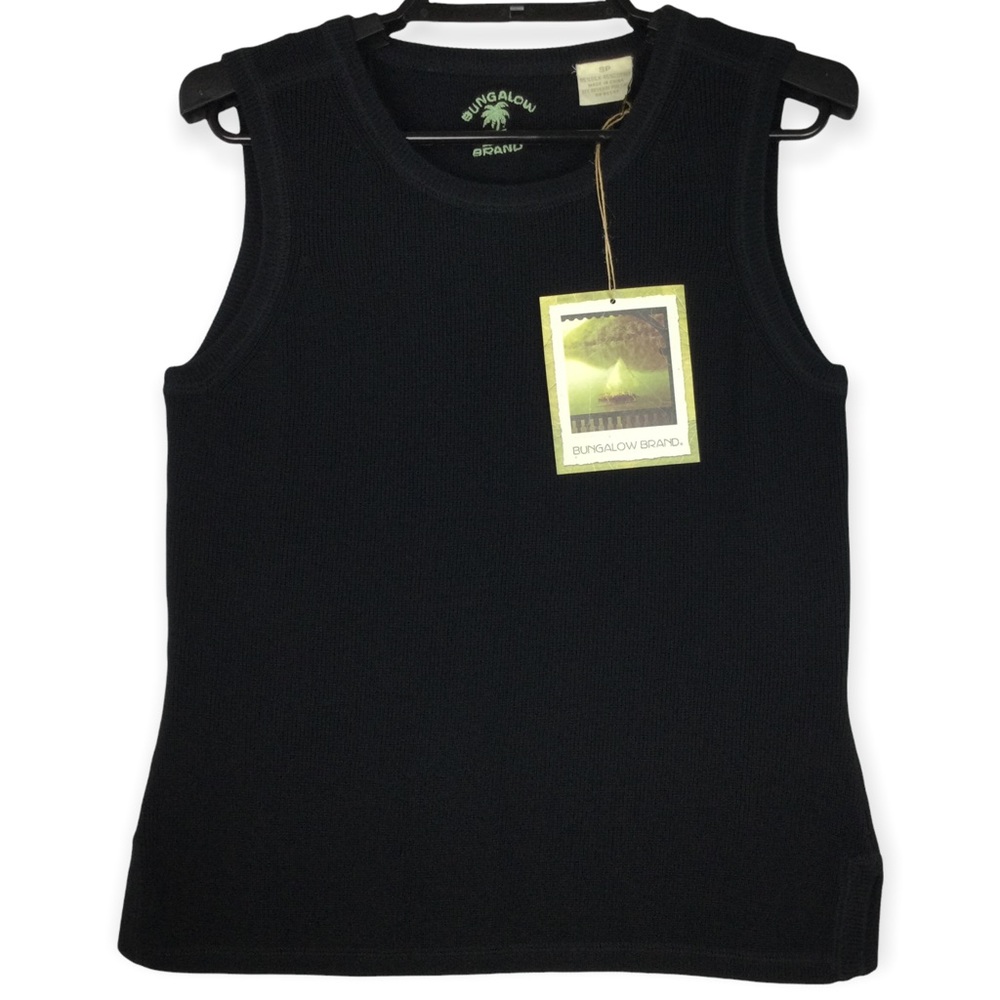 NWT! Bungalo Brand Silk Tank Top Dress Black Women's SPNever Worn!